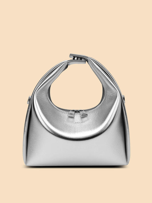 Silver Leather bag